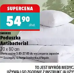 Biedronka Smukee Poduszka Antibacterial oferta