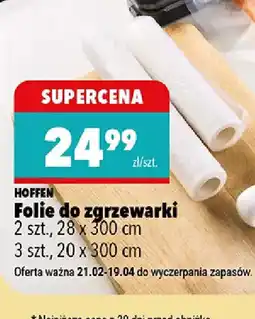 Biedronka Hoffen Folie do zgrzewarki oferta
