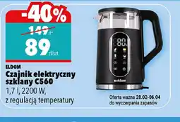 Biedronka Czajnik elektryczny szklany Eldom C560 oferta