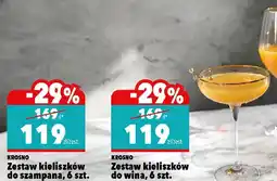 Biedronka Zestaw kieliszków do szampana oferta