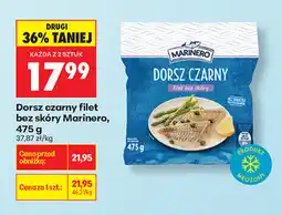 Biedronka Dorsz czarny filet bez skóry Marinero oferta