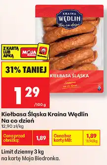 Biedronka Kiełbasa Śląska Kraina Wędlin Na co dzień oferta