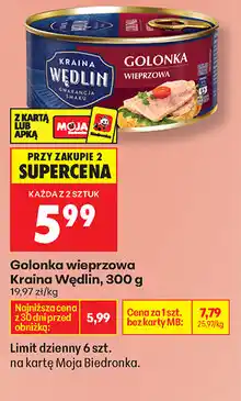 Biedronka Golonka wieprzowa Kraina Wędlin oferta