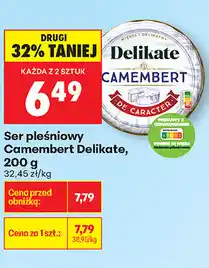 Biedronka Ser pleśniowy Camembert Delikate oferta