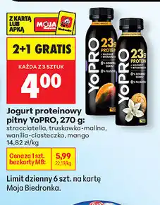 Biedronka Jogurt proteinowy pitny YoPRO oferta