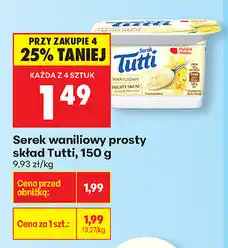 Biedronka Serek waniliowy prosty oferta