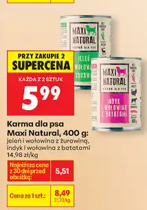 Biedronka Karma dla psa Maxi Natura oferta