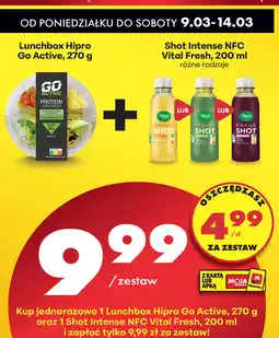 Biedronka Lunchbox Hipro, shot intense oferta