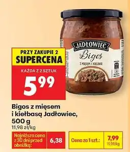 Biedronka Bigos z mięsem i kiełbasą Jadłowiec, 500 g oferta