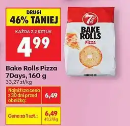 Biedronka Bake Rolls Pizza 7Days, 160 g oferta