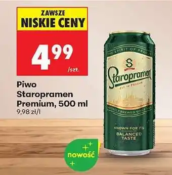 Biedronka Piwo Staropramen Premium, 500 ml oferta