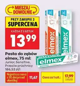 Biedronka pasta do zębów Elmex 75 ml oferta