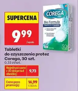 Biedronka Tabletki do czyszczenia protez Corega 30 szt oferta