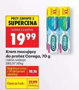 Biedronka Krem mocujący do protez Corega, 70 g oferta