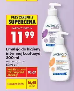 Biedronka Emulsja do higieny intymnej Lactacyd 200 ml oferta