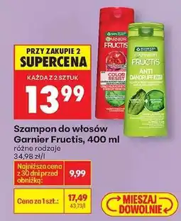Biedronka Szampon do włosów Garnier Fructis, 400 ml oferta
