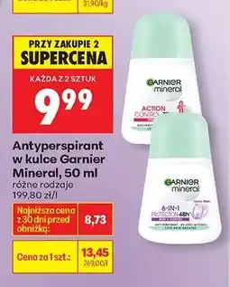 Biedronka Antyperspirant w kulce Garnier Mineral, 50 ml oferta