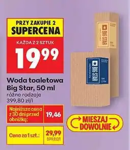 Biedronka Woda toaletowa Big Star 50 ml oferta