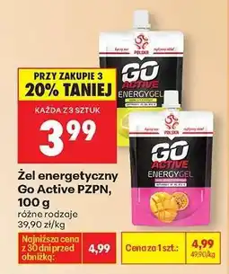 Biedronka Żel energetyczny Go Active PZPN , 100 g oferta