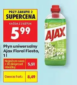 Biedronka Płyn uniwersalny Ajax Floral Fiesta, 1 l oferta