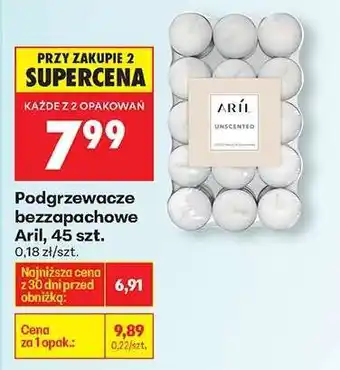 Biedronka Podgrzewacze bezzapachowe Aril , 45 szt oferta
