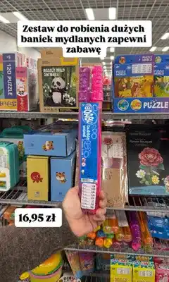 Pepco Zestaw do robienia dużych baniek mydlanych bubble wand oferta