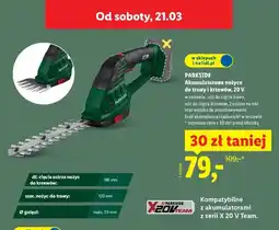 Lidl Akumulatorowe nożyce do trawy i krzewów 20V oferta