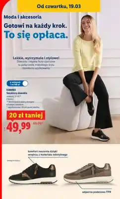 Lidl Sneakersy damskie oferta