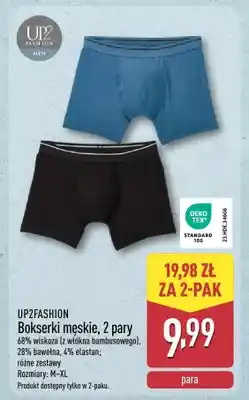 ALDI Bokserki męskie, 2 pary oferta