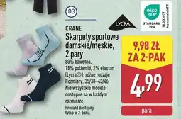 ALDI Skarpety sportowe damskie/męskie, 2 pary oferta