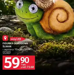 Selgros Figurka ogrodowa Slimak oferta