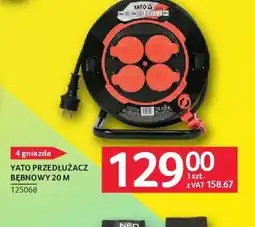 Selgros Yato przedłużacz bębnowy 20 M oferta