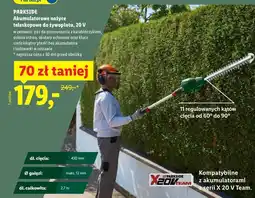 Lidl Akumulatorowe nożyce teleskopowe do żywopłotu, 20 V oferta