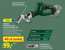 Lidl Akumulatorowa piła do przycinania gałęzi, 20 V oferta
