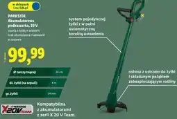 Lidl Akumulatorowa podkaszarka, 20 V oferta