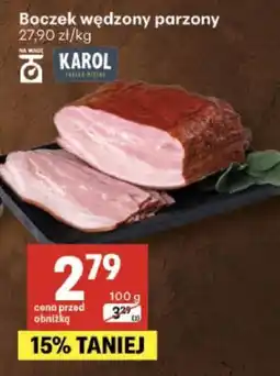 Delikatesy Centrum Boczek wędzony parzony oferta