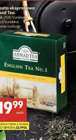 Delikatesy Centrum Herbata ekspresowa Ahmad Tea oferta