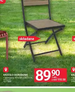 Selgros Krzesło ogrodowe oferta