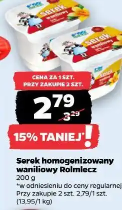 Netto Serek homogenizowany waniliowy Rolmlecz oferta