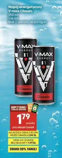 Delikatesy Centrum Napój energetyczny V-max Classic oferta