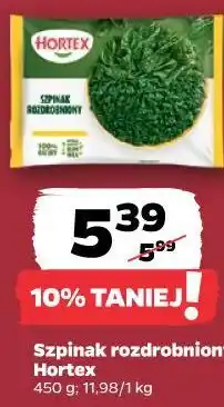 Netto Szpinak rozdrobniony Hortex oferta