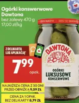 Delikatesy Centrum Ogórki konserwowe Dawtona bez zalewy oferta