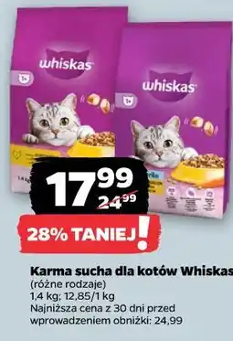 Netto Karma sucha dla kotów Whiskas (różne rodzaje) oferta