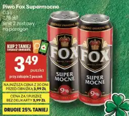 Delikatesy Centrum Piwo Fox Supermocne oferta