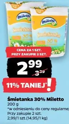 Netto Śmietanka 30% Miletto oferta