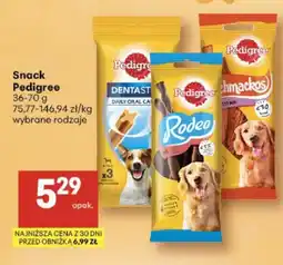 Delikatesy Centrum Snack Pedigree wybrane rodzaje oferta