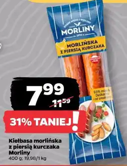 Netto Kiełbasa morlińska z piersią kurczaka Morliny oferta
