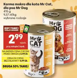 Delikatesy Centrum Karma mokra dla kota Mr Cat, dla psa Mr Dog wybrane rodzaje oferta