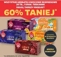 Netto Herbatki owocowe ekspresowe Teekanne oferta