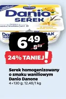Netto Serek homogenizowany o smaku waniliowym Danio Danone oferta